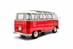 Diecast Mudel S1813402 Volkswagen T1 Samba Red / White 1962 1/18