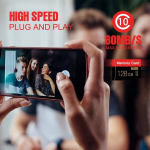 Telefoni m&auml;lukaart 2x 128gb Micro Sd-kaarti koos adapteriga, C10/u3/uhs-i/a1