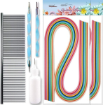 Juya quilling paberite ja t&ouml;&ouml;riistade klassikaline komplekt Qk10 (sinine, liimiga)