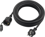 Pikendusjuhe schuko pistikuga, Euroopa ohutuspikendus, kummikaabel v&auml;litingimustes kasutamiseks Ip44 H05rr-f 3g 1.5 mm