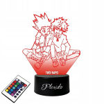 Lamp klaasil Hunter Killua ja Gon Anime 3d Led Rgb + pult 16 v&auml;rvi