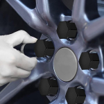 Karells rattapoltide katted, rattapoltide katted, 20 rattamutri kruvi dekoratiivkatte pakend, 21 mm rattamutri katted ratastele, auto kruvikork, auto rattapoltide katted