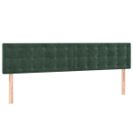 voodipeatsid 2 tk, tumeroheline, 90x5x78/88 cm, samet CFE6432919