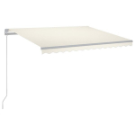 k&auml;sitsi sisset&otilde;mmatav varikatus LEDiga 300 x 250 cm kreemjas CFE5151290