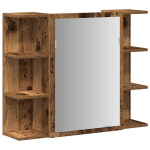 Vannitoa peegelkapp Vana puit 80x20,5x64 cm Tehnopuit CFE1593534