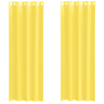 Voile kardinad koos r&otilde;ngastihendiga 2 tk Kollane CFE3656149