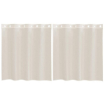 Voile kardinad r&otilde;ngastega 2 tk Kreem 140x140 cm CFE2575361