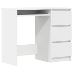 kirjutuslaud，arvutilaud, valge, 90 x 45 x 76 cm, tehispuit CFE4515041
