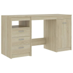 kirjutuslaud，arvutilaud Sonoma tamm 140x50x76 cm tehispuit CFE8037919