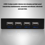 Mavis Laven 4 pordiga esik&uuml;lje Usb 2.0 disketiseadme esik&uuml;lje hub 3.5" disketipesa 9 kontaktiga Usb 2.0 hub 4 pordiga lauaarvutitele