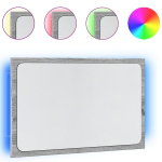 vannitoapeegel, LED, hall Sonoma tamm, 60x8,5x38 cm, tehispuit CFE653084