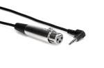 Hosa Technology XVM-110F helikaabel 3 m XLR (3 kontaktiga) 3,5 mm TRS must, Native