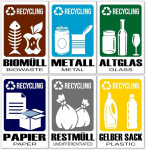 Kleepsud taaskasutatavate j&auml;&auml;tmete pr&uuml;gikastidele GamesMonkey, 6 tk