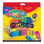 Plastiliin Colorino Kids, 24 v&auml;rvi