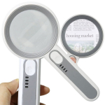 Optiline seade Valgustatud lugemisluup 5x LED-valgustusega