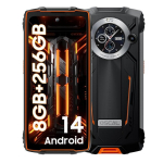 Telefon Oscal PILOT 2 8/256GB 8800mAh 6.5" 50MP+32MP vastupidav nutitelefon Android 14 Dual SIM NFC Oranž
