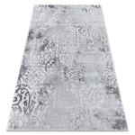 Vaip MEFE kaasaegne 8724 Ornament vintage pestud - Struktuuriline, kahel tasemel fliis hall, pilka