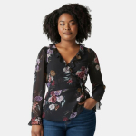 Bodyflirt pluus naistele lilledega, XL