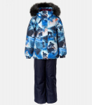 Huppa Poiste talvekomplekt DANTE 2, navy pattern/ navy