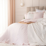 Dekoratiivne voodikate, Markizeta, 200x220 cm, roosa