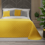 Dekoratiivne pleed Markizeta, 170x210 cm, kollane