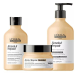 L'Or&eacute;al Absolut Repair: Shampoo 300ml + Conditioner 500ml + Golden Mask 250ml