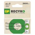 GP AA Recyko 2600mAh laetavad akud 4 tk.