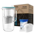 Aqualogis Etiuda klaasist veekann 2,9 l helesinine koos 1 Pure+ filtrikassetiga