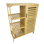 Bambusest vannitoakapp sahtlitega, Begryf, 66x33x87, sahtlikapp, vannituppa, elutuppa