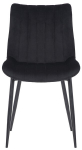 Moodne tugitool Verti, must, velvetist, Juoda