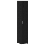 k&otilde;rge kapp must p&ouml;&ouml;k 30x42.5x185 cm t&ouml;&ouml;stuslik puidust CFE55311