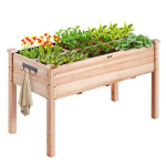 Puidust k&otilde;rgendatud aiapeenar 120x58x76 cm