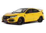 Diecast mudel OTTO Ot1111 Honda Civic Type R Fk8 Euro Spec Sunlight Yellow 2020 1/18