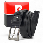 Ehtsast nahast v&ouml;&ouml; meestele Pierre Cardin, must