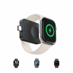 Juhtmevaba magnetiline laadija MagPro USB-C 2,5W Apple Watch'ile, must