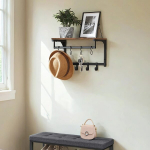 Seinariiul, VASAGLE LCR103B01, 40x24x24 cm, pruun-must, Seinariiul, VASAGLE LCR103B01, 40x24x24 cm, pruun-must