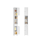 Vannitoakapp, VASAGLE BBC765G02, 19.5x21.4x180 cm, Pilvevalge
