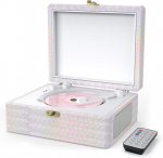 CD-m&auml;ngija k&otilde;laritega, Bluetooth, laetav, retro, USB/AUX, kaugjuhtimispult