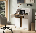 Kirjutuslaud Szynaka Meble, valge/pruun