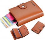 Meeste mini rahakott kaartide korraldaja pruun