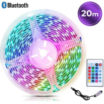 20m RGB LED ribavalgustus Bluetoothiga, mitmev&auml;rviline LED riba, nutikas valgustus, kaugjuhitav valgus, energias&auml;&auml;stlik LED-lamp, dekoratiivne valgustus.