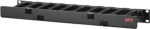 Kaablijuhtimise seade - APC - 1U - Must - 19" - Horisontaalne kaasiga