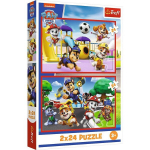 TREFL PAW PATROL puslede komplekt K&auml;papatrull, 2x24 osa