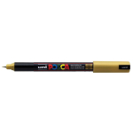 Marker UNI Posca PC-1MR, n&otilde;elotsaga, 0.7 mm, kuldne