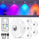 Willed laetavad USB LED valgustid kaugjuhtimispuldiga, 6 tk.