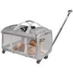 Transpordikott ratastega kassidele ja koertele Furrever Friends Dogmobile, 60x40x34 cm