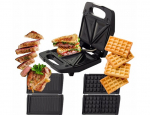 V&otilde;ileivak&uuml;psetaja, vahvlik&uuml;psetaja, grill, 3 &uuml;hes, Happy People, 800 W