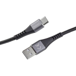 Intenso USB-C Kaabel, USB-C Mees 1.5 m must, v&auml;ga paindlik 7901000