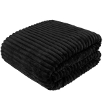 Soe mikrokiust tekk 160x200 cm, pruun triipudega