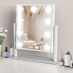 TUREWELL Meigipeegel 9 LED-valgustiga